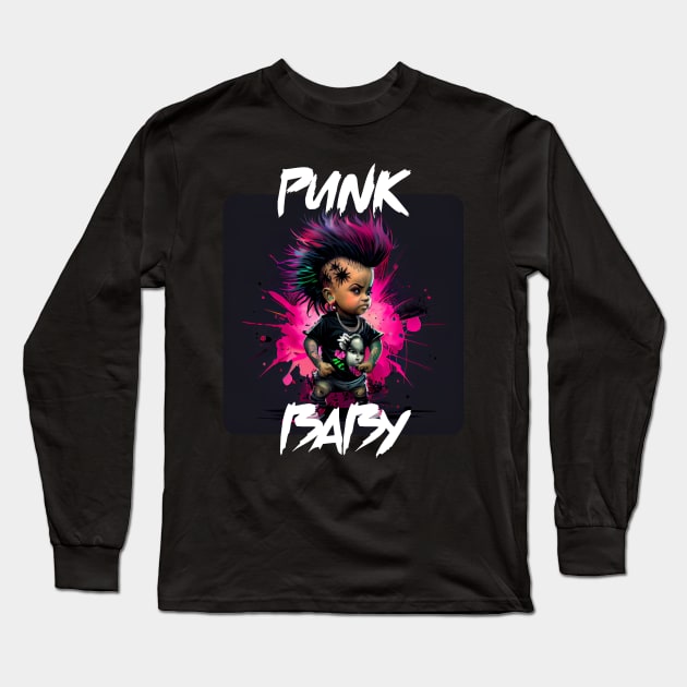 Graffiti Style - Cool Punk Baby 3 Long Sleeve T-Shirt by PD-Store